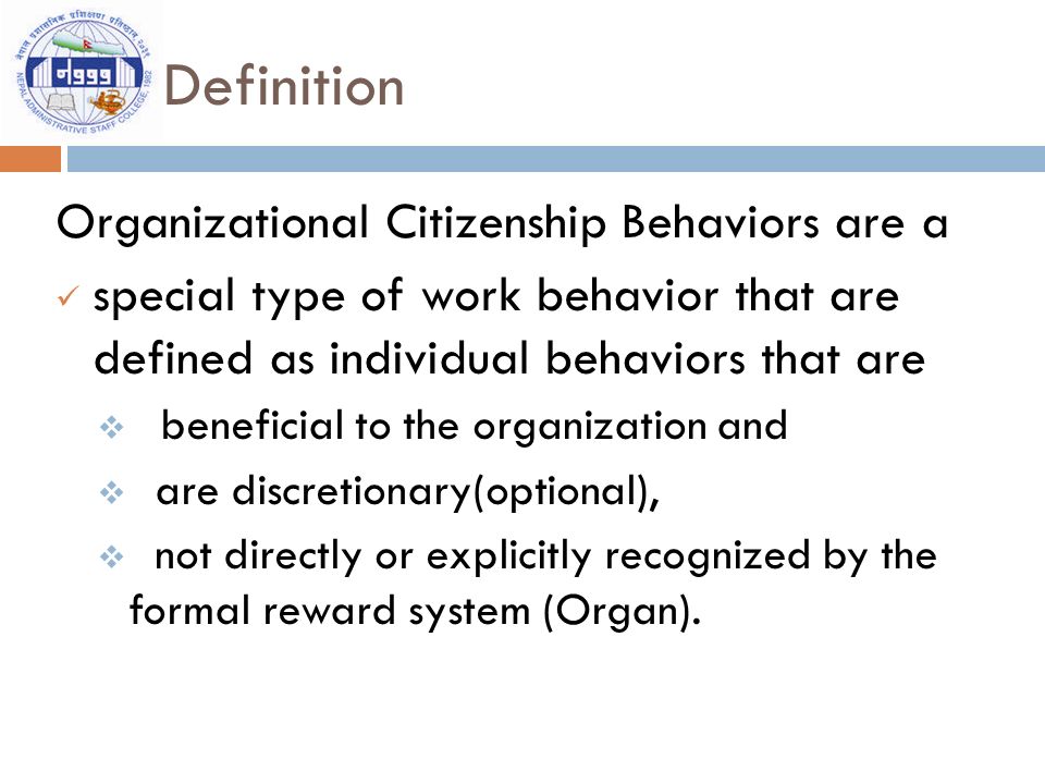 Ocb organizational citizenship behaviour